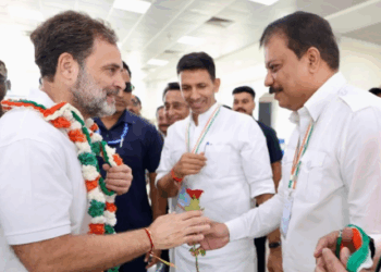 राहुल गांधीका मध्य प्रदेश में स्वागत
